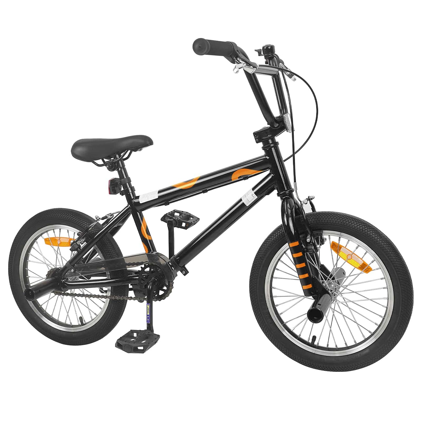 BMX Bike 16 Inches for 5-8 Years Old Black