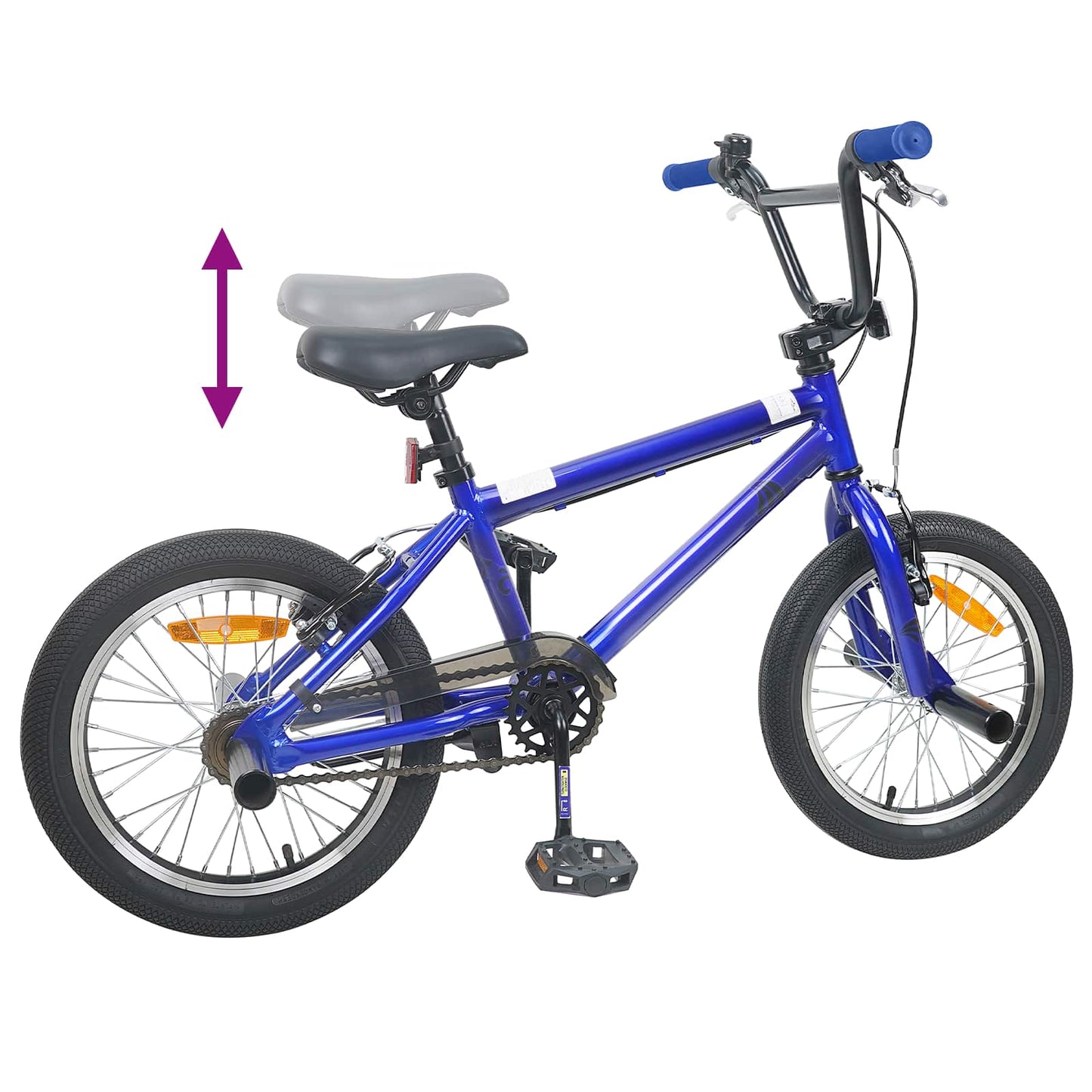 BMX Bike 20 Inches for over 9 Years Old Dark Blue