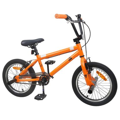 BMX Bike 18 Inches for 7-10 Years Old Orange