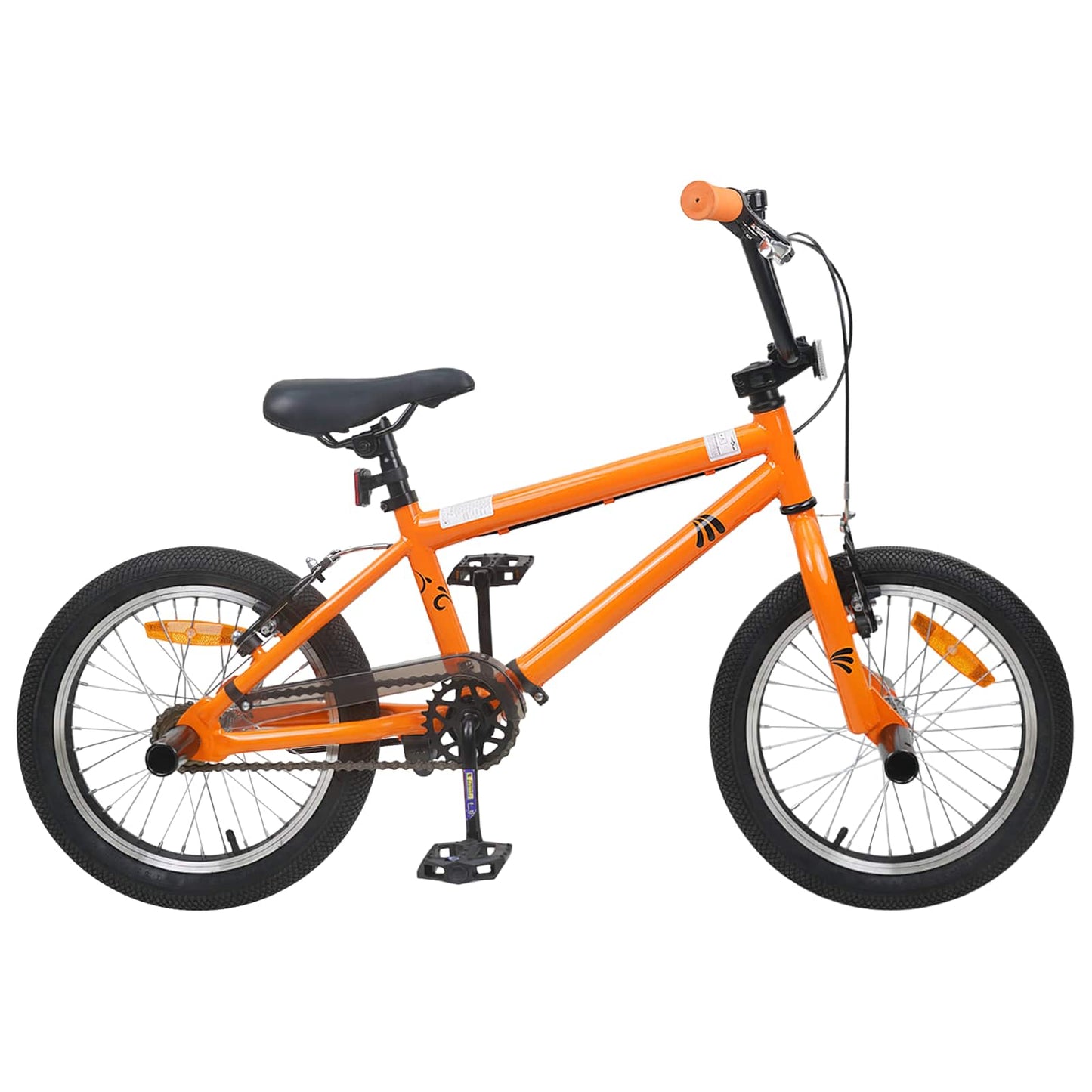 BMX Bike 18 Inches for 7-10 Years Old Orange