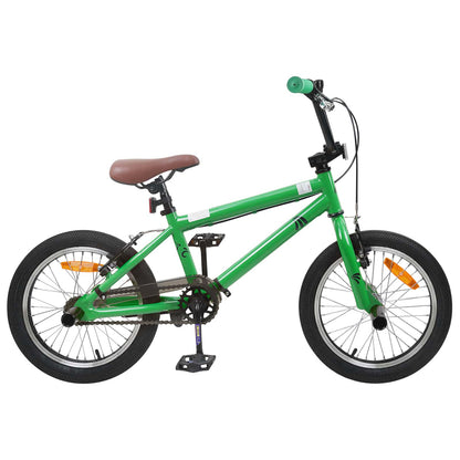 BMX Bike 18 Inches for 7-10 Years Old Green