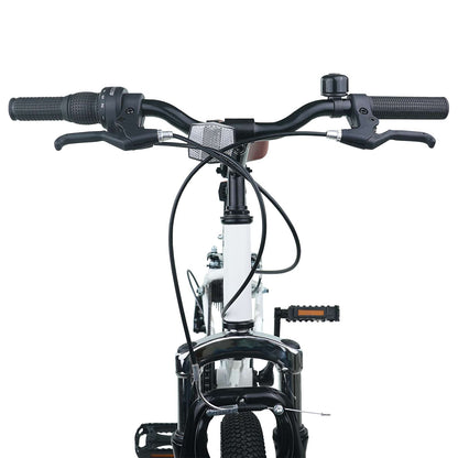 Mountain Bike 20 Inches 6-Speed for 5-8 Years Old White