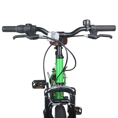 Mountain Bike 20 Inches 6-Speed for 5-8 Years Old Green