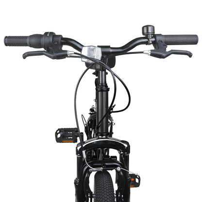Mountain Bike 24 Inches 6-Speed for 8-12 Years Old Black