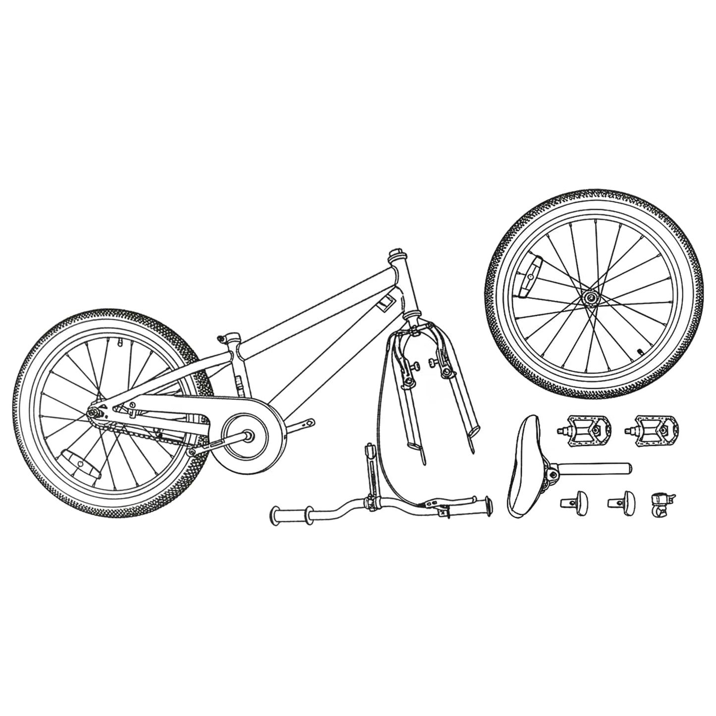 Mountain Bike 20 Inches 6-Speed for 5-8 Years Old Green