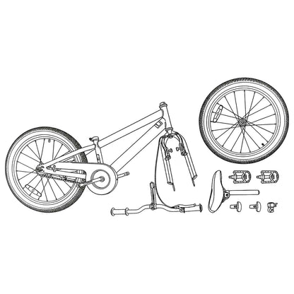 Mountain Bike 24 Inches 6-Speed for 8-12 Years Old Green