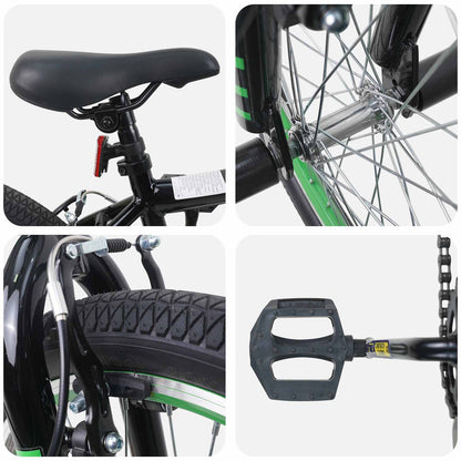 BMX Bike 20 Inches for over 9 Years Old Black
