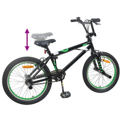 BMX Bike 20 Inches for over 9 Years Old Black