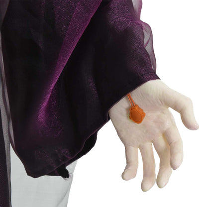 Hanging Halloween Talking Witch Purple 216 x 125 cm Polyester