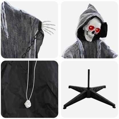 Halloween Hanging Grim Reaper SPOOKA Black 112 x 164 cm