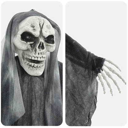 Halloween Hanging Ghost 3 pcs Black 66 x 110 cm Polyester
