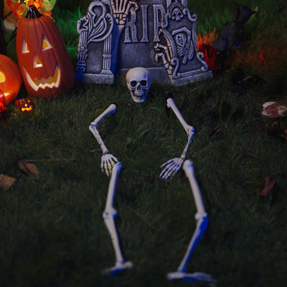 Halloween Skeleton with Ground Spikes White 45.5 x 13 cm