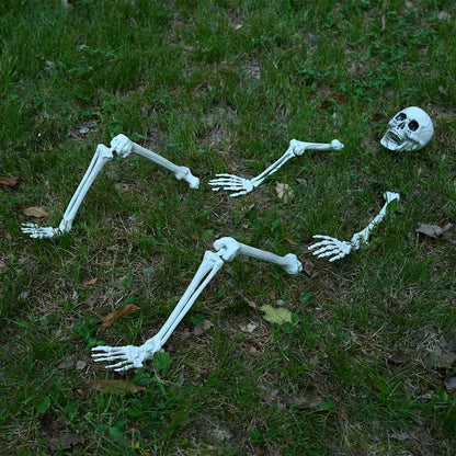 Halloween Skeleton with Ground Spikes White 45.5 x 13 cm