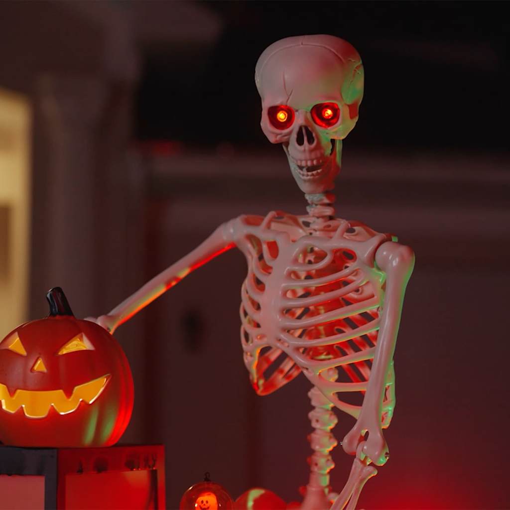 Halloween Skeleton White 155 x 38.5 cm Polypropylene