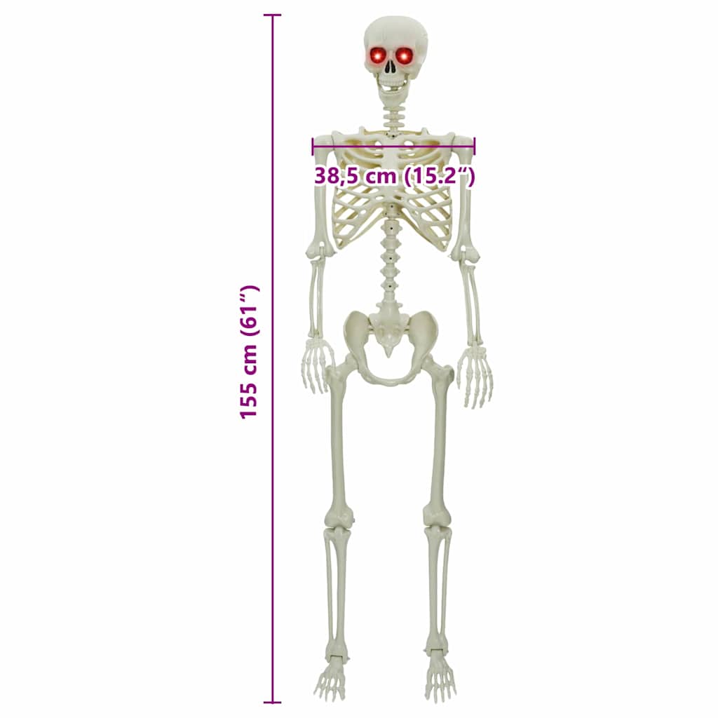 Halloween Skeleton White 155 x 38.5 cm Polypropylene