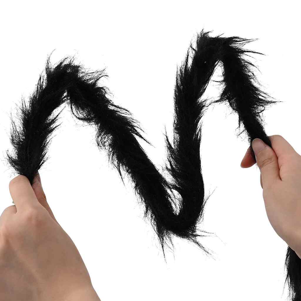 Halloween Spider Decoration with Webs 2 pcs Black and white