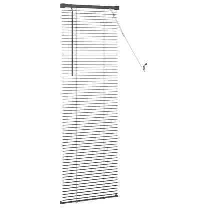 Venetian Blind Silver Grey 150 x 40 cm 25 mm PVC