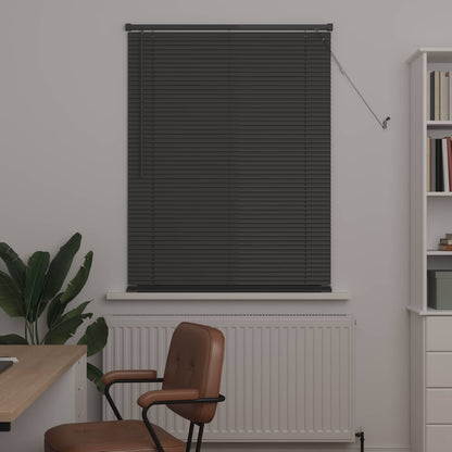 Venetian Blind Silver Grey 150 x 70 cm 25 mm PVC