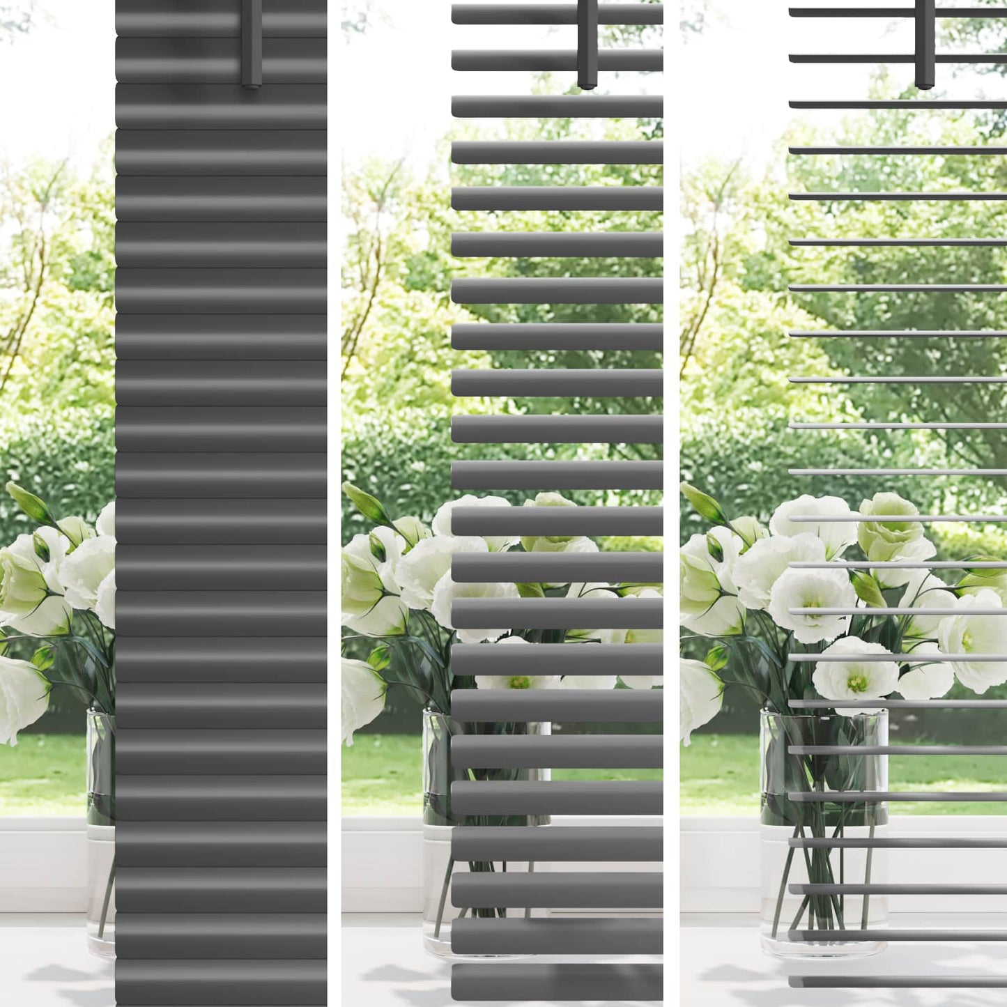 Venetian Blind Silver Grey 150 x 70 cm 25 mm PVC