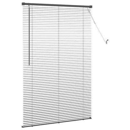 Venetian Blind Silver Grey 150 x 70 cm 25 mm PVC
