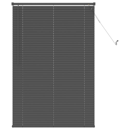 Venetian Blind Silver Grey 150 x 80 cm 25 mm PVC