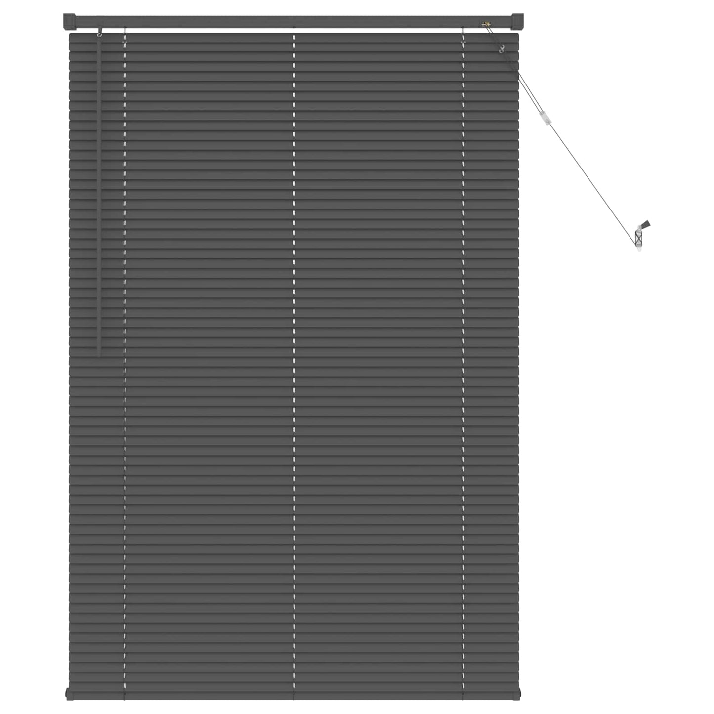 Venetian Blind Silver Grey 150 x 100 cm 25 mm PVC