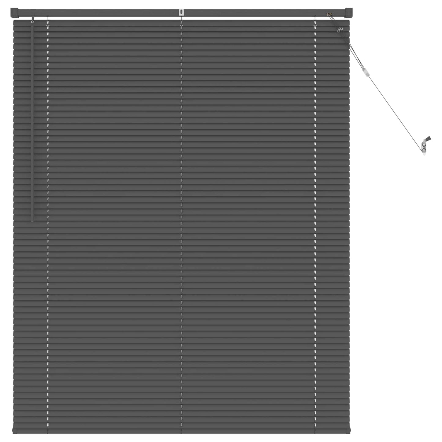 Venetian Blind Silver Grey 150 x 110 cm 25 mm PVC
