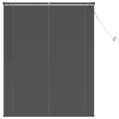 Venetian Blind Silver Grey 150 x 110 cm 25 mm PVC