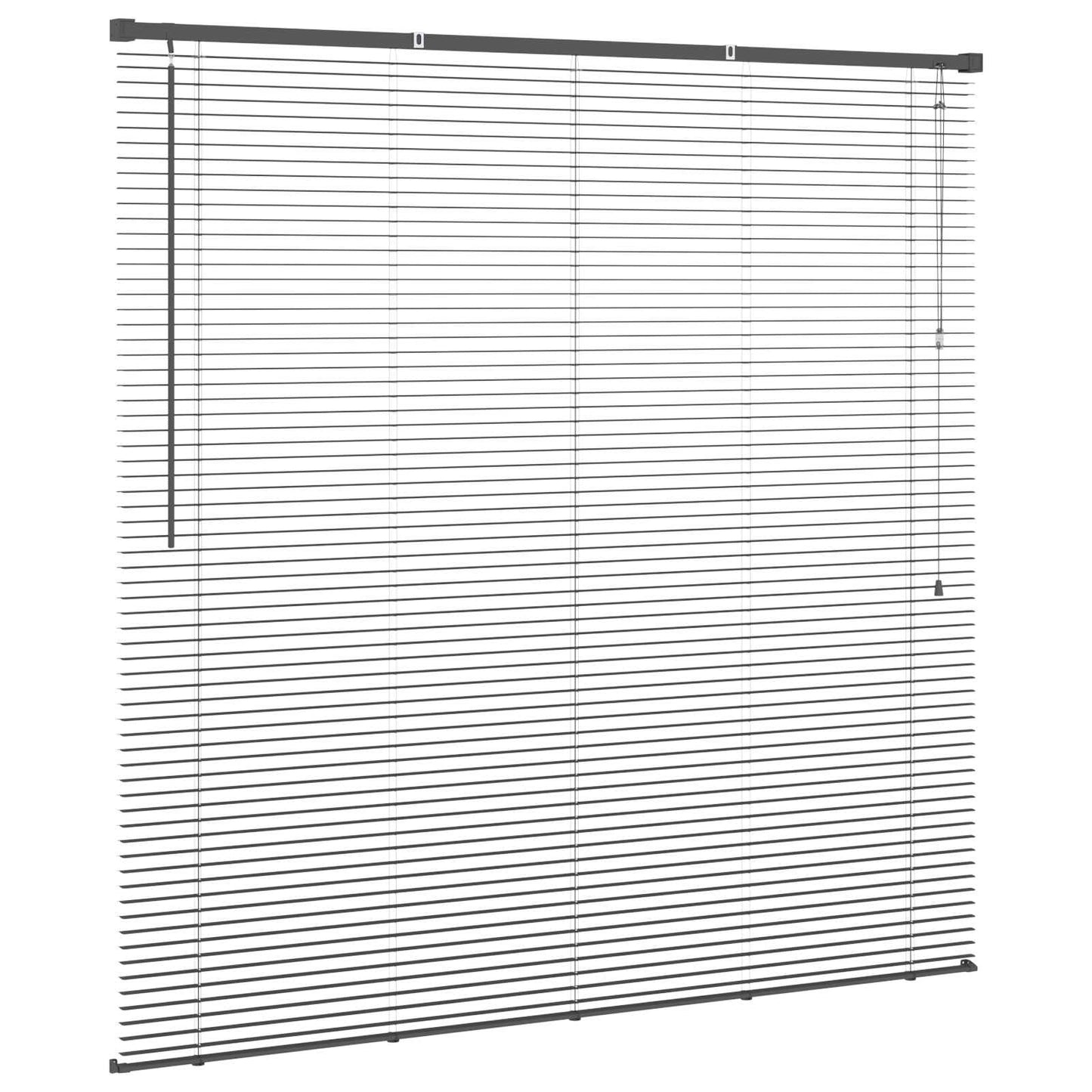 Venetian Blind Silver Grey 150 x 130 cm 25 mm PVC
