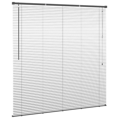 Venetian Blind Silver Grey 150 x 130 cm 25 mm PVC
