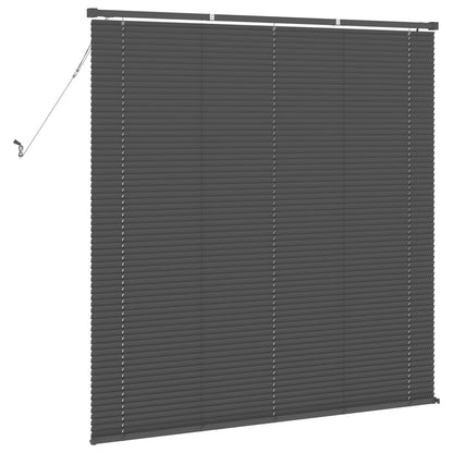 Venetian Blind Silver Grey 150 x 140 cm 25 mm PVC