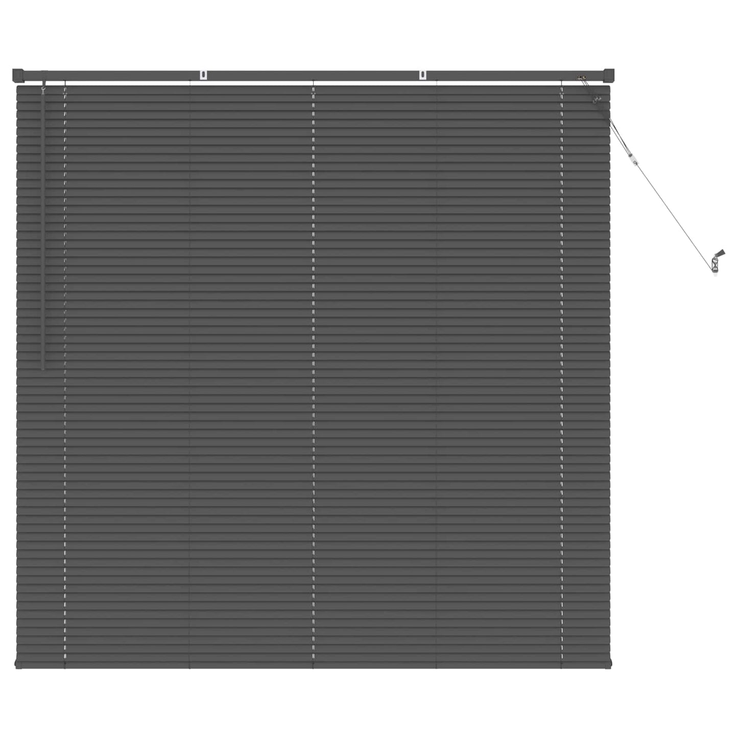 Venetian Blind Silver Grey 150 x 140 cm 25 mm PVC