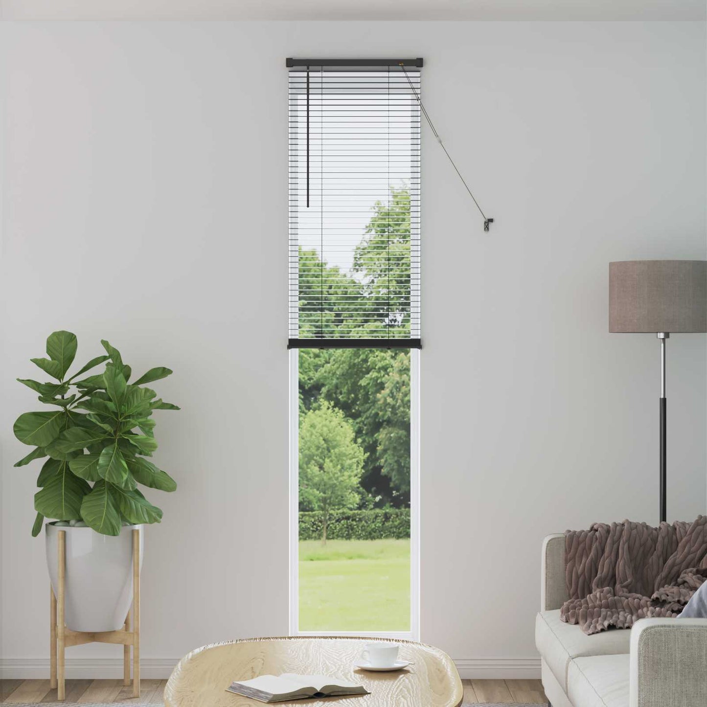 Venetian Blind Silver Grey 213 x 60 cm 25 mm PVC