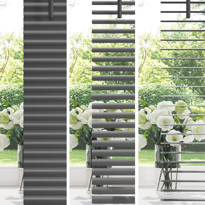 Venetian Blind Silver Grey 213 x 70 cm 25 mm PVC