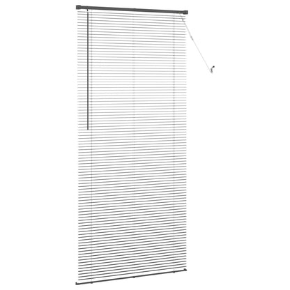 Venetian Blind Silver Grey 213 x 70 cm 25 mm PVC