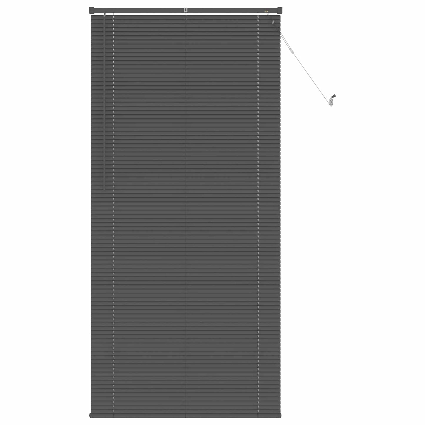 Venetian Blind Silver Grey 213 x 100 cm 25 mm PVC