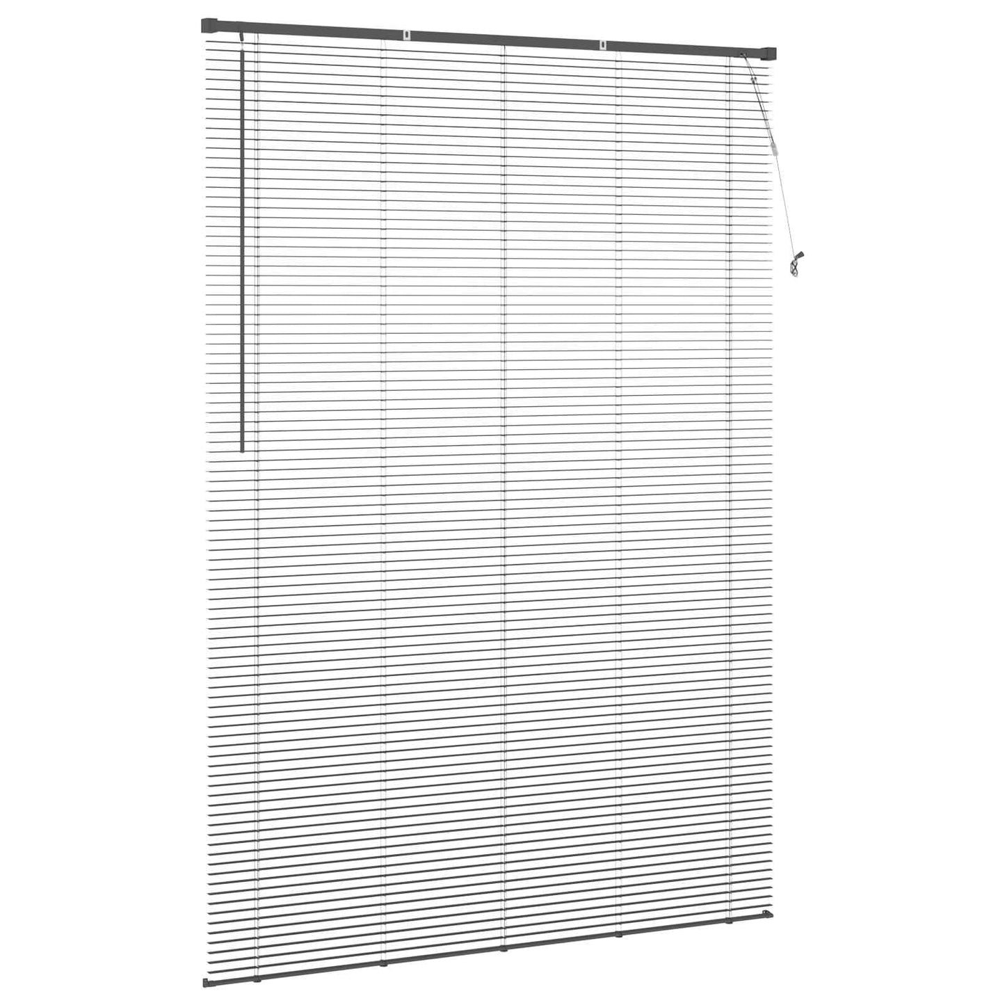 Venetian Blind Silver Grey 213 x 130 cm 25 mm PVC