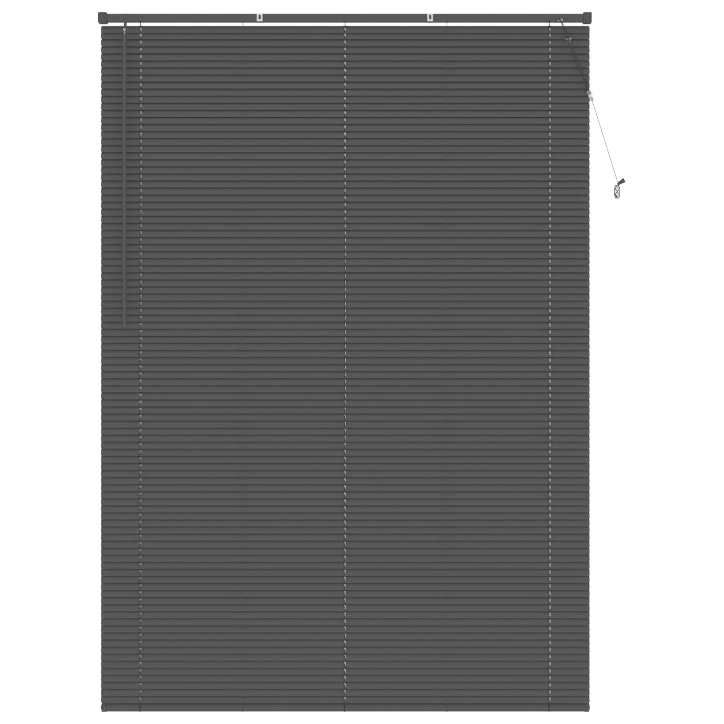 Venetian Blind Silver Grey 213 x 150 cm 25 mm PVC