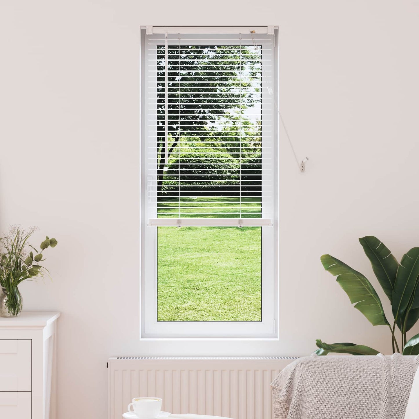 Venetian Blind White 150 x 40 cm 25 mm PVC