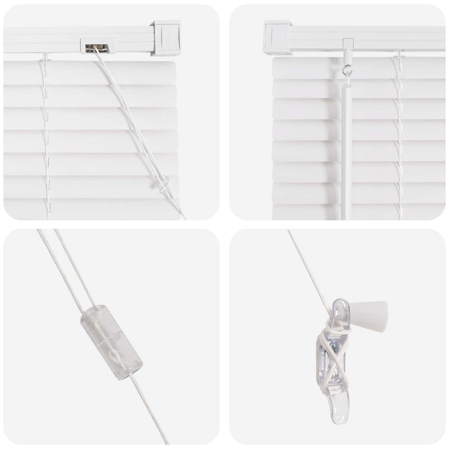 Venetian Blind White 150 x 150 cm PVC