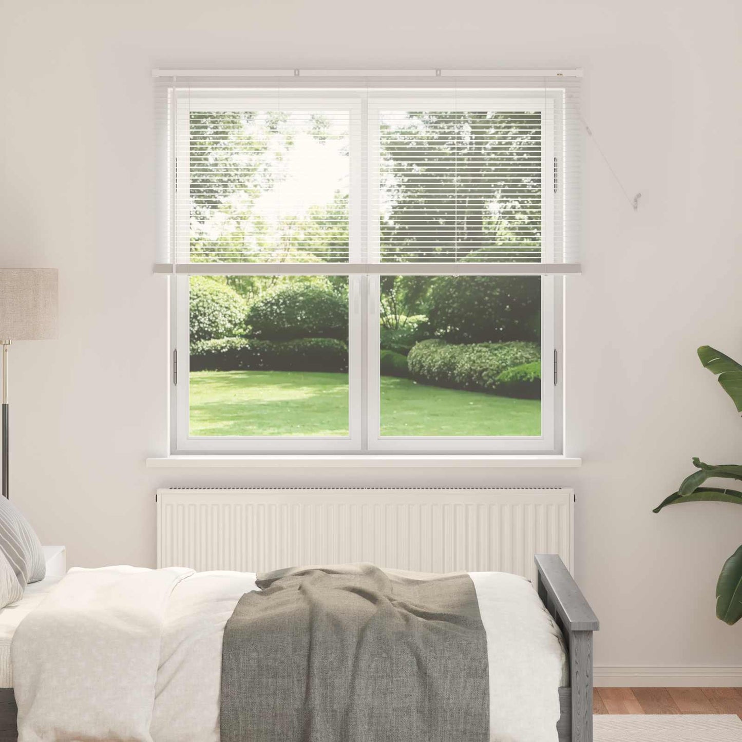 Venetian Blind White 150 x 150 cm PVC