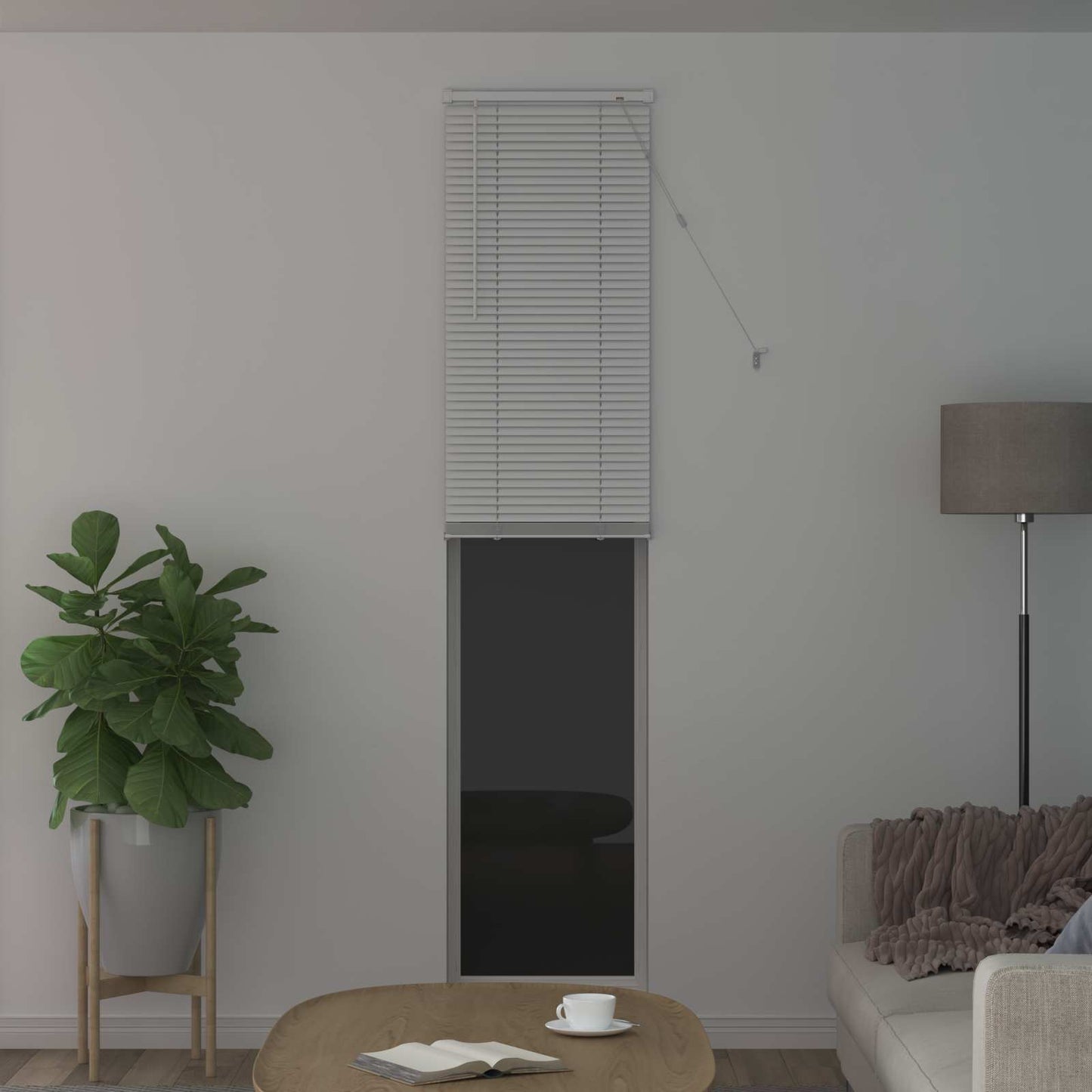 Venetian Blind White 213 x 40 cm 25 mm PVC