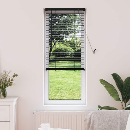 Venetian Blind Manual Adjustable Black 150 x 60 cm PVC