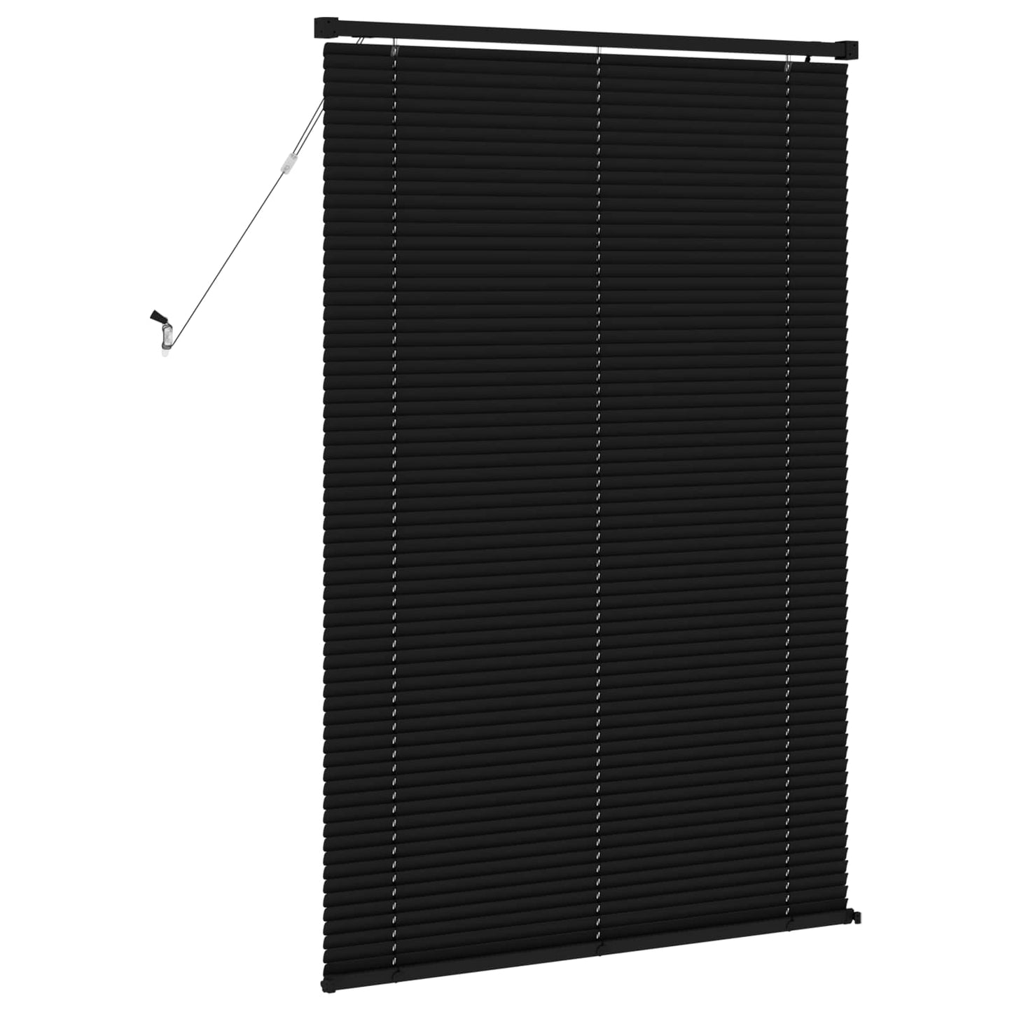 Venetian Blind Black 150 x 70 cm 25 mm PVC