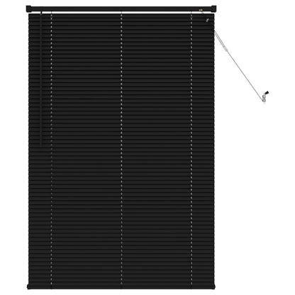 Venetian Blind Black 150 x 70 cm 25 mm PVC