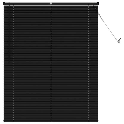 Venetian Blind Black 150 x 120 cm 25 mm PVC