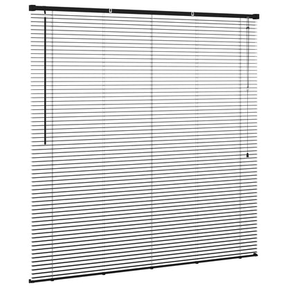 Venetian Blind Black 150 x 150 cm 25 mm PVC