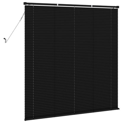 Venetian Blind Black 150 x 150 cm 25 mm PVC