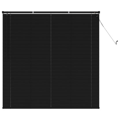 Venetian Blind Black 150 x 150 cm 25 mm PVC