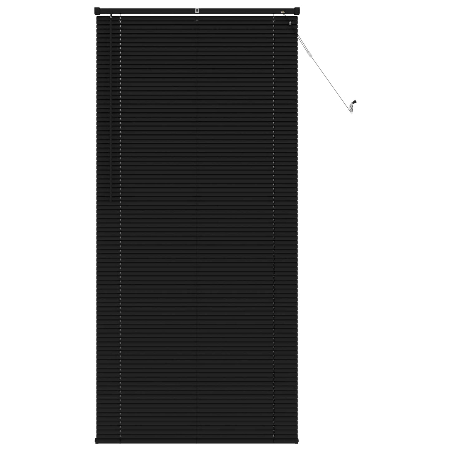 Venetian Blind Black 213 x 70 cm 25 mm PVC